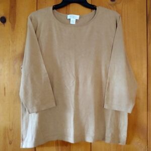 Elana by Tanner Soft Knit 3/4 Sleeve Sweater